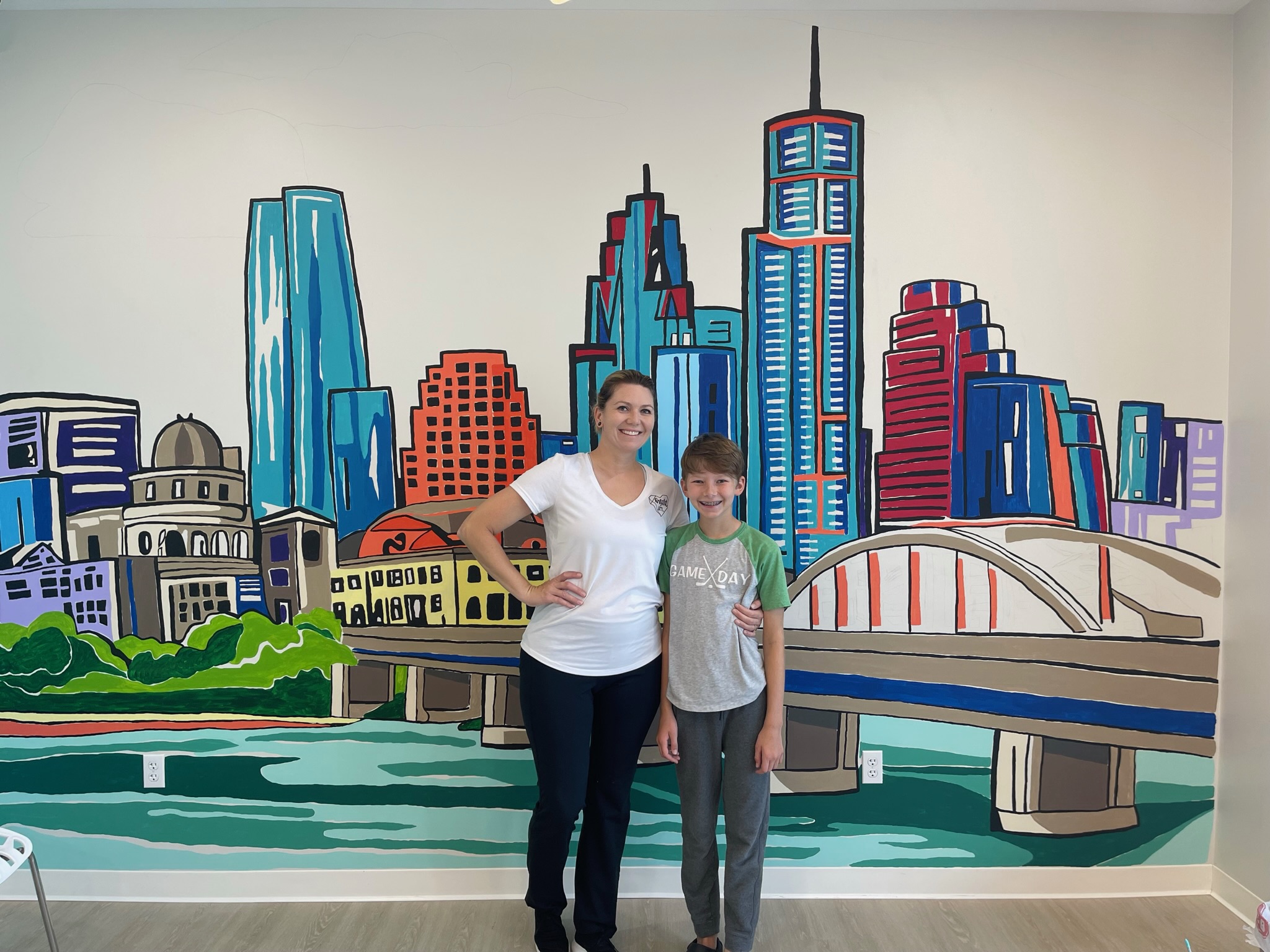 Skyline mural